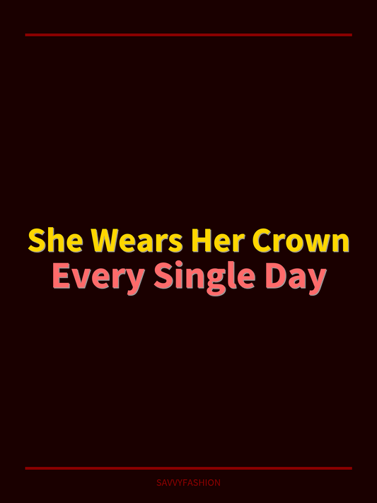 She Wears Her Crown Every Single Day — Women's Crop Hoodie